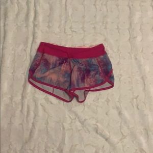 Size 12 blue, pink, and purple ivivva shorts